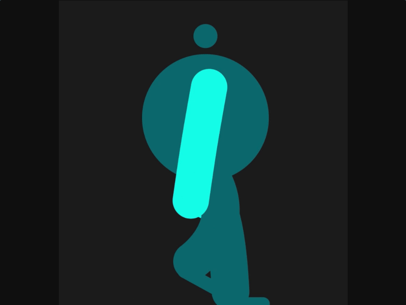 Big Paul Walking after effects character dark design gif graphics motion visual walk walk cycle