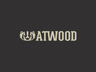Atwood Logo badger branding flat logo simple