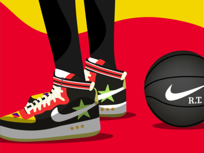 nike shoes illustration welovedesign