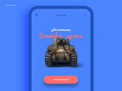 Daily UI #077 - Thank You 077 dailyui dailyui077 thank you