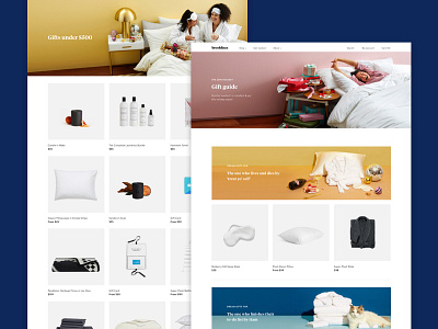 Brooklinen - Gift Guide design ui web web design