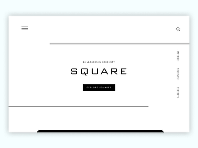 Square clean daily design simple slide typography ui uidesign uipractice white