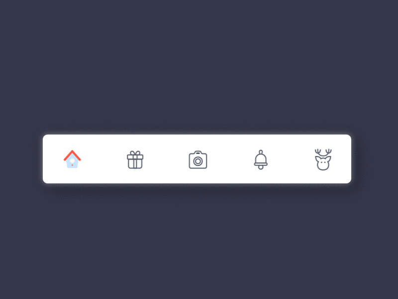 Tab Bar dynamic effect design gif icon