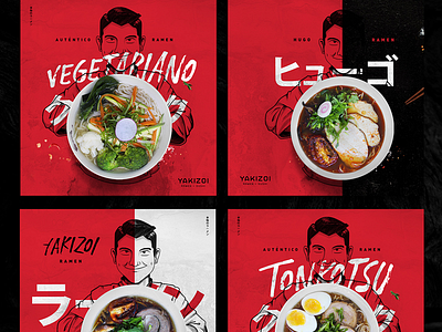 Social Media Yakizoi branding food japan mexico ramen socialmedia