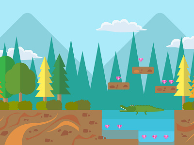 Game Level Layout Design - 1 2d art flash game game design illustration vector