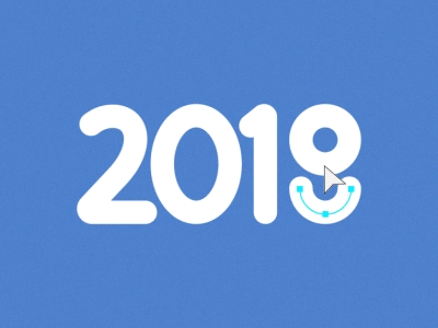 Hello 2019! 2019 advertising aftereffects animation happy new year illustration illustrator motion graphics new year vector