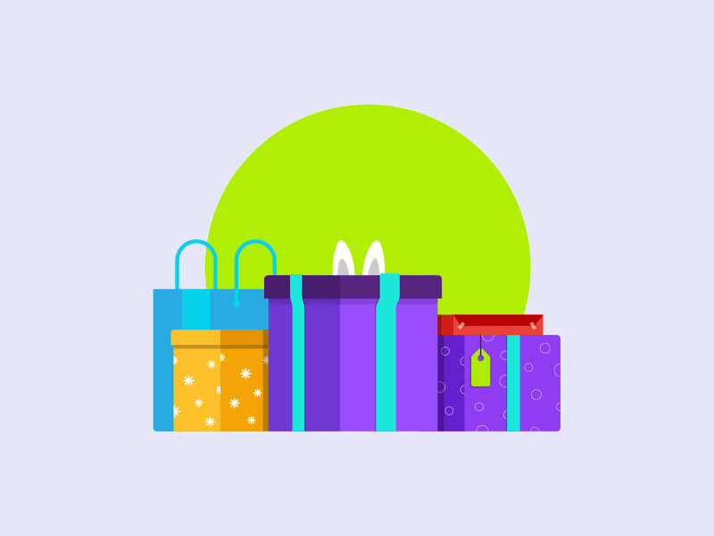Hey, New Year ! animation branding design illustration micro interaction simple vector web website