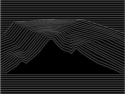 Mountain Line animation black black white illustration line line animation line art minimal art minimalism minimalist minimalist design mountain simple vector