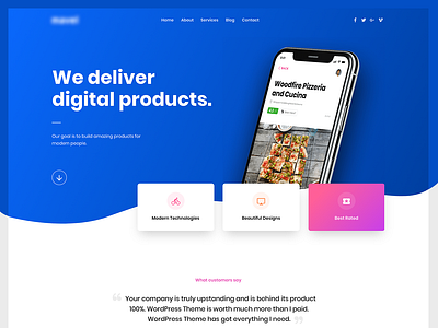 Services Page - Mavel Wordpress Theme agency landing page multi purpose services startup wordpress