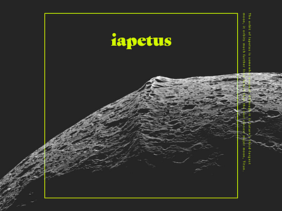 Iapetus moon nasa saturn space