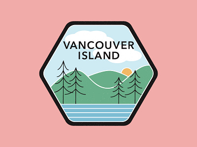 Vancouver Island Sticker design illustration sticker vector