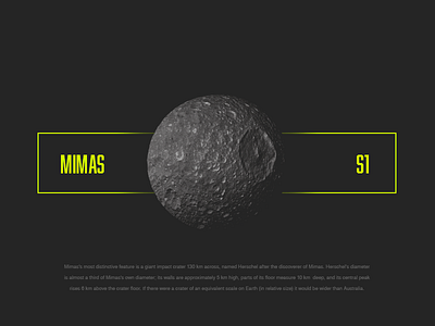 Mimas moon nasa saturn space