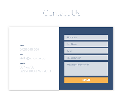 Contact us section design for agency website branding contact us design minimalist o logo olab responsive ui ux website website design