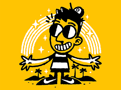 Retro Ozz 2 brand cartoon cartoon logo character drawing illustration old retro sticker vector