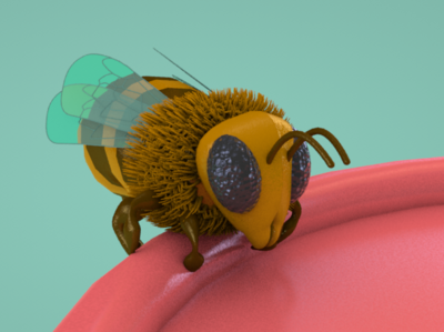 Abeille 3d animal animation bee c4d cartoon illustration