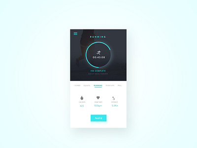DailyUI #40 Workout Tracker