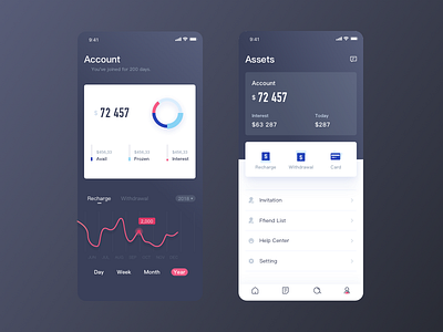 Beetle Finance APP app chart diagram finance app ui