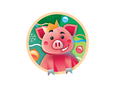 2019 2019 illustration piggy