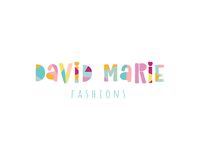 David Marie Kid Fashions Logo Design branding design logo typography vector