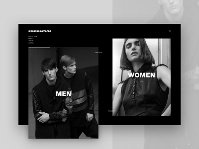 Riccardo Lamanna | Fashion Designer Website branding design fashion fashion blogger fashion design fashion designer landing milan milano ui ux web website