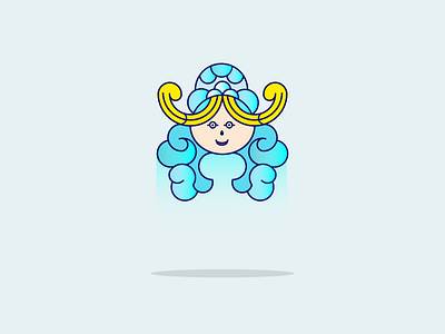 Princess coloful color creative design flat design illustration