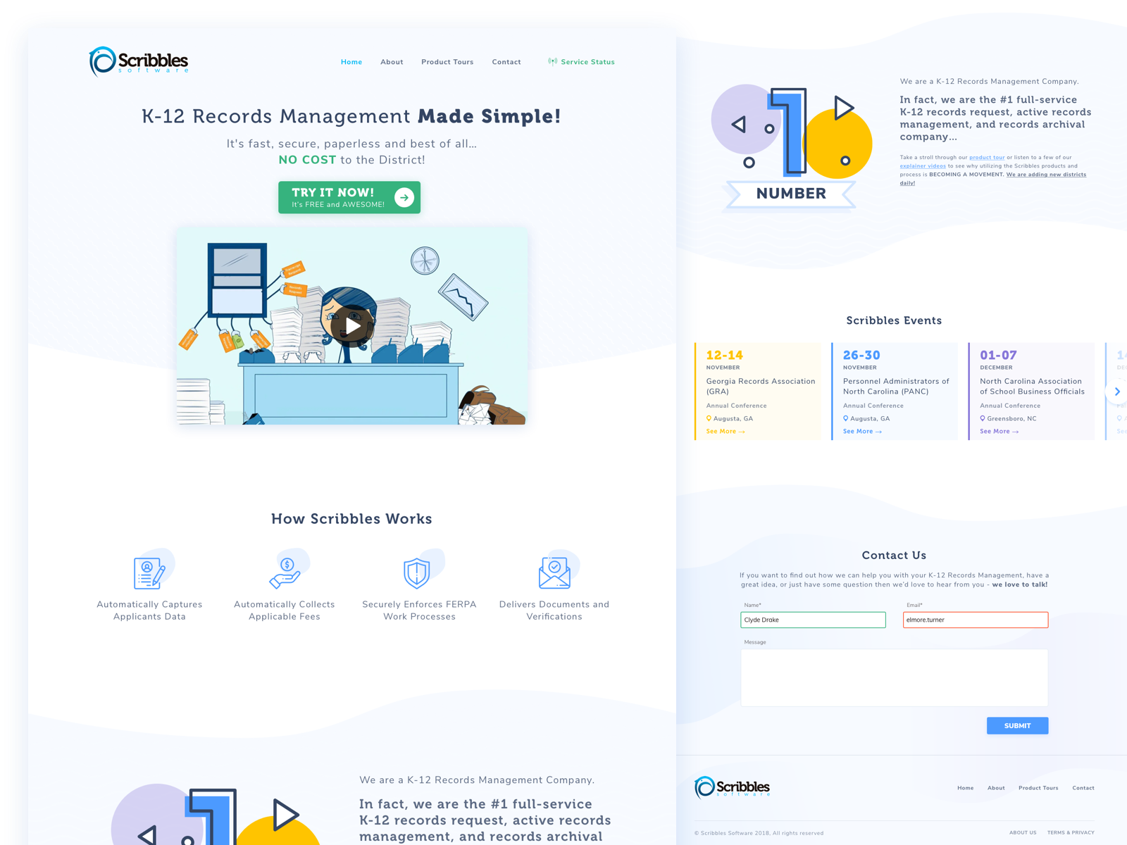 Example of Landing Page Design