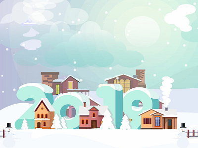 Winter & New Year Illustration! design illustration vector