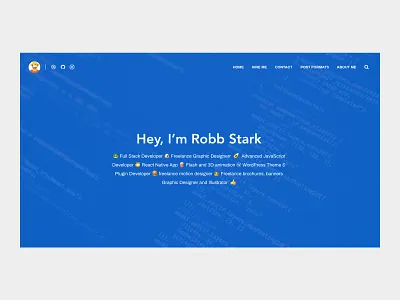 Content Focused Blog Theme branding design personal blog personal site portfolio skecth typography ui ux web website