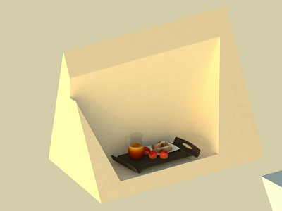 breakfast 3d art art direction design render rendering sketchup vray