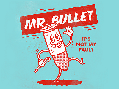 Mr. Bullet applepencil illustration procreate