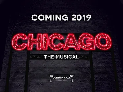 Chicago 2019 Teaser chicago glitter musical neon theatre