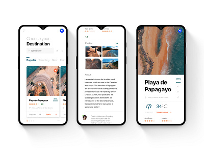 Enjoy the best beaches app app concept app design beach design interface interface design minimal mobile mobile app mobile app design page product design ui ui design ux visualdesign web webdesign website