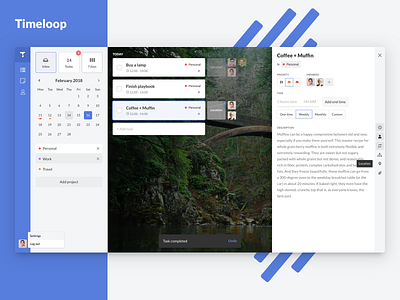 Timeloop - Productivity Ecosystem app design frontend productivity ui webdesign