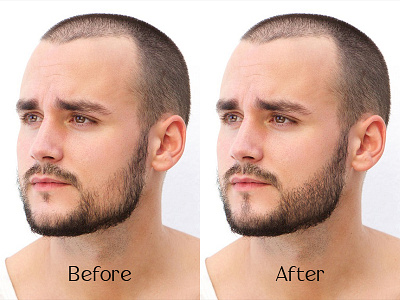 Retouch Photos (Fill the beard) photo photoshop retouch retouche photo