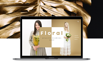 FLORAL ONLINE SHOP branding creative arts ecommerce uidesign web design website