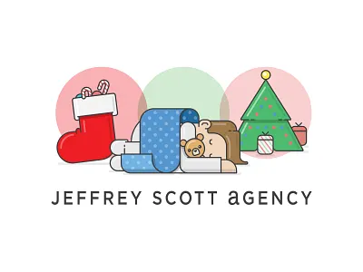 JSA Christmas Email Signature child christmas doodle holidays illustration illustrator jeffrey scott agency jsa