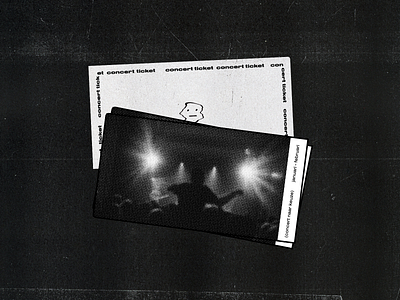 Concert ticket | birthday card birth card card concert ticket music photography photoshop visual
