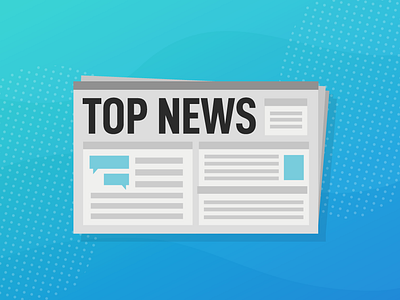 Newsletter Illustration branding color design gradient illustration news tech tech design vector