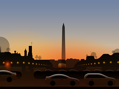 7_365 | Dawn at DC graphic design illustration ui vector