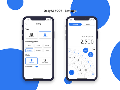 Daily UI #007 - Settings adobexd app dailyui dailyui007 design settings ui uidesign userinterface web