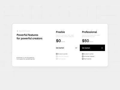 Pricing design product design ui ux uxui webdesign