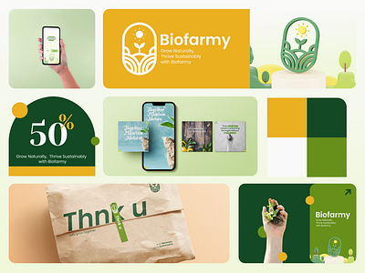 Biofarmy 3d app branding design graphic design ill illustration logo ui