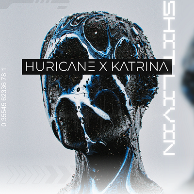 HURICANE X KATRINA - Album cover cyberpunk design abstractart aiart aiartist albumcover branding coverart creativedirection cyberpunk darkaesthetic designinspiration digitalart dystopian futuristic glitchart graphicdesign musicartwork musicdesign surrealdesign undergroundmusic visualculture