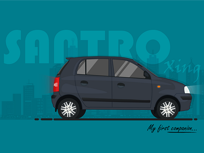 My First Companion.. car car illustration design illustration vector