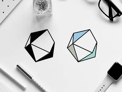 MSD SYMBOL COLLECTION 074 collection flame identity logo minimal simple stone symbolmark