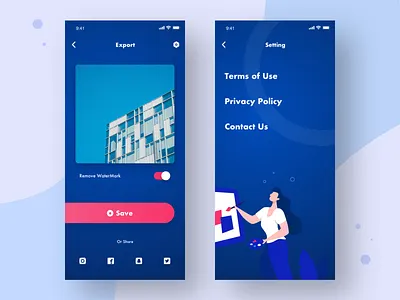 Video Export blue drawing export gif maker illustration paint remove watermark setting social