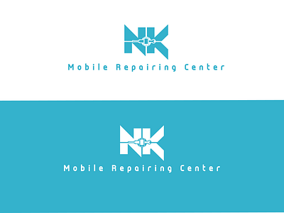 NK Mobile Repairing Center simple logo