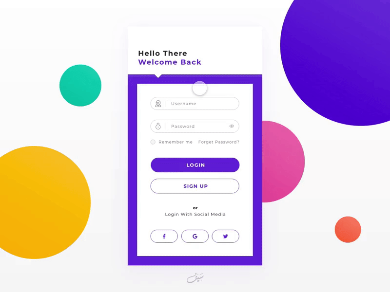 Login Ui By Seyfeddine Beroual adobexd adobexduikit app appdesign design free freebie log in log out sign in sign in form sign up sign up form ui ux