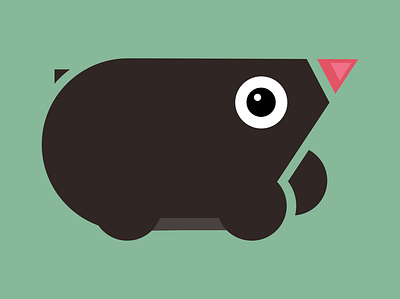 Geometric mole animal character clean cute cute animal cute art geometric geometric illustration illustration mole redbubble threadless vector