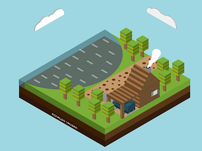 Cottage adobe illustrator cottage design art design graphic designer flat flat design graphic design graphic art illustration isometric isometric design isometric illustration perspective pixel pixel art vector vector art